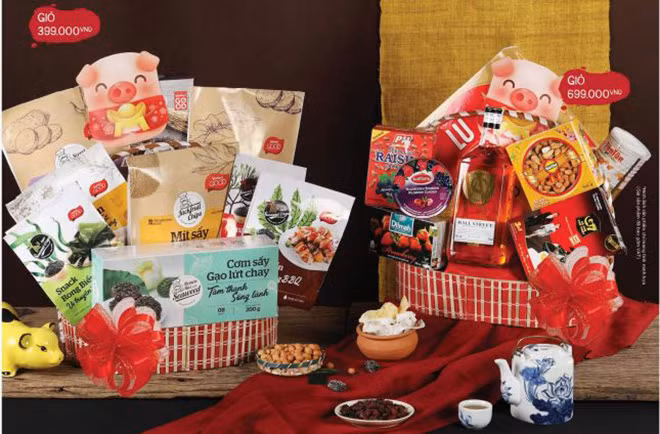 VinMart ra mắt nhiều giỏ quà tặng đa dạng, thích hợp với các đối tượng khách hàng khác nhau)