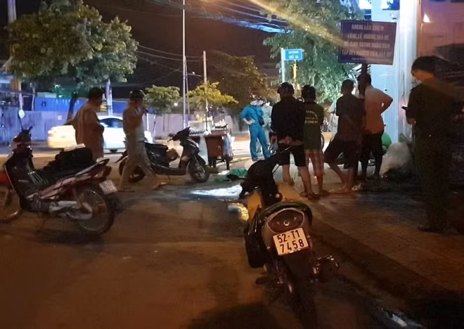 Hiện trường vụ đâm chém nhau