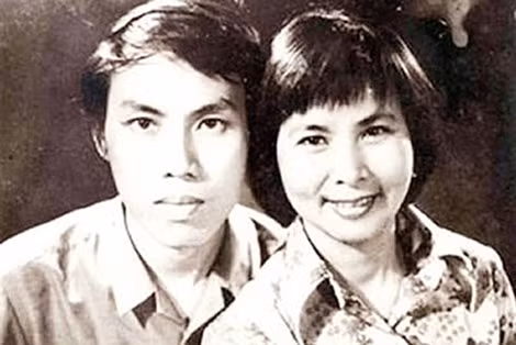 Nhà viết kịch Lưu Quang Vũ và nữ sĩ Xuân Quỳnh.