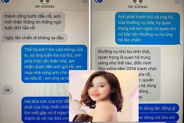 Chị Nguyễn Thị Tr. trong nội dung tin nhắn với ông Đỗ Trọng Hưng.