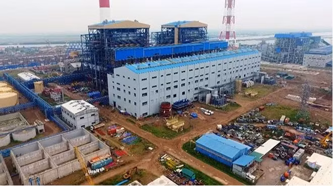 Công trường thi công dự án Nhà máy Nhiệt điện Thái Bình 2.
