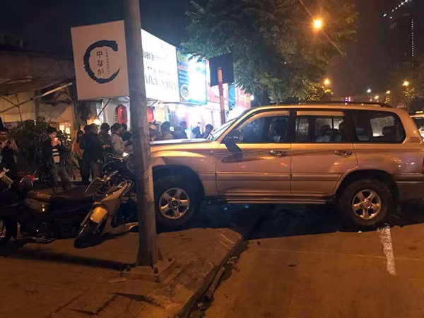 Hiện trường vụ tai nạn.