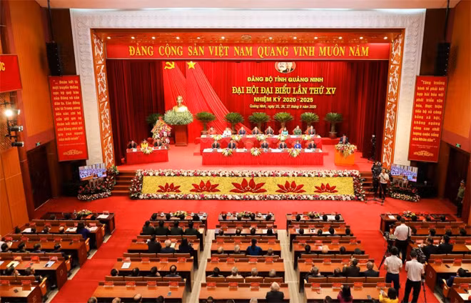 Quang cảnh Đại hội Đại biểu Đảng bộ tỉnh Quảng Ninh.