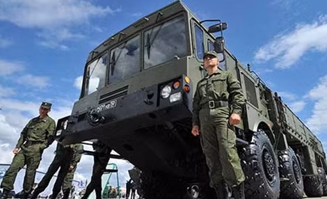 Hệ thống tên lửa chiến thuật Iskander của Nga.