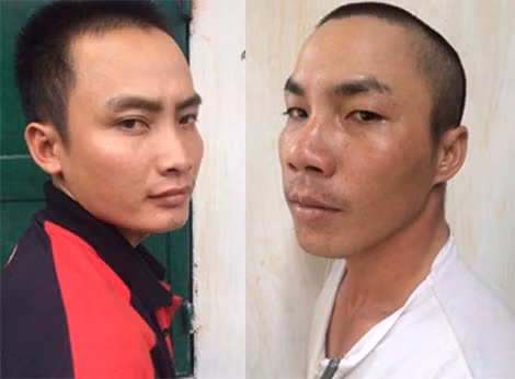 Các đối tượng tại cơ quan Công an.