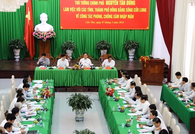 Thủ tướng Chính phủ Nguyễn Tấn Dũng chủ trì phiên làm việc với các tỉnh, thành ĐBSCL.