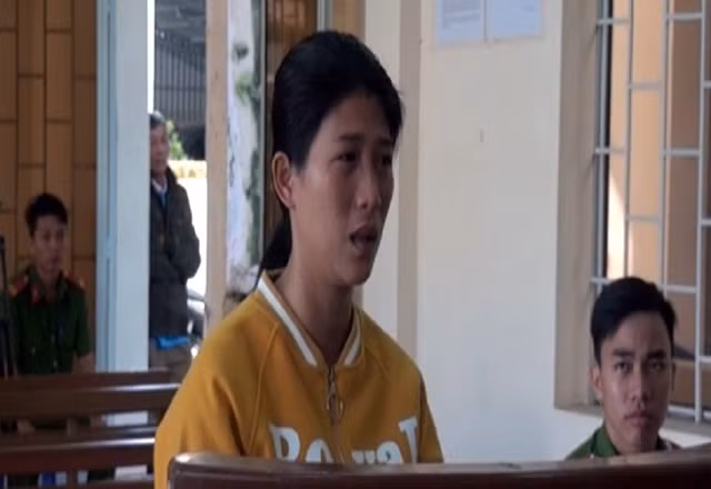 Bị cáo Liên tại tòa.