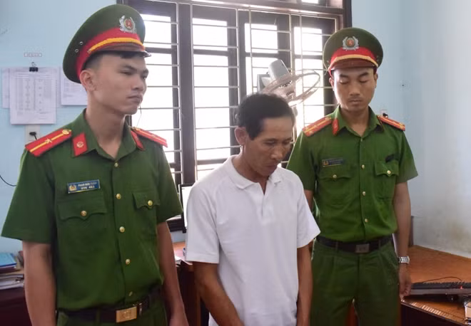 Cơ quan Công an bắt giữ đối tượng Hoàng Văn Bảo.