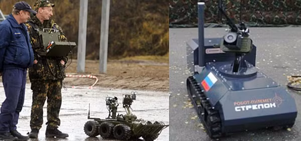 Robot quân sự Nga.