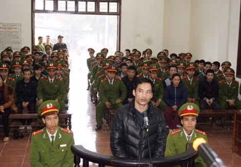 Bị cáo Vũ Ngọc Sơn tại phiên tòa.