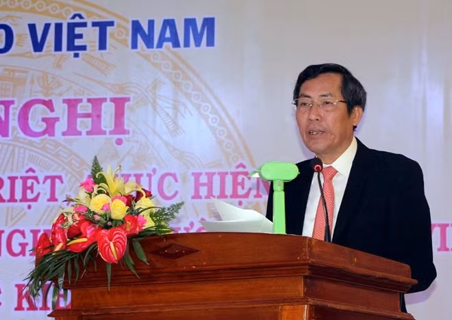 Nhà báo Thuận Hữu, Chủ tịch Hội Nhà báo Việt Nam phát biểu tại hội nghị