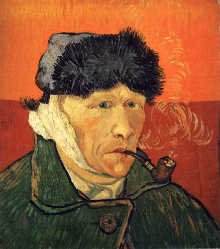 Tranh vẽ Van Gogh sau khi bị cắt tai.