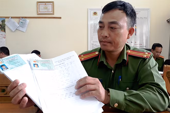 Hồ sơ vi phạm các quy định về bán hàng đa cấp tại Công an TP Đà Lạt.
