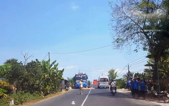 Hiện trường vụ tai nạn.
