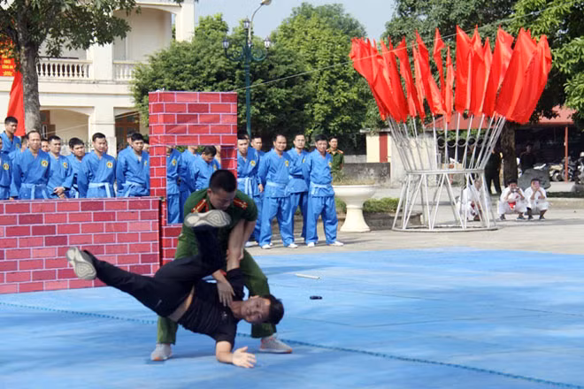 Một số hình ảnh biểu diễn bài kata karatedo kết hợp phân thế và tình huống võ thuật:
