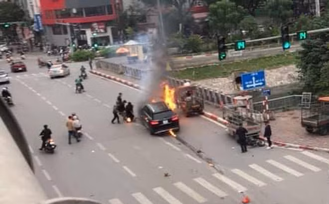 Hiện trường vụ tai nạn.