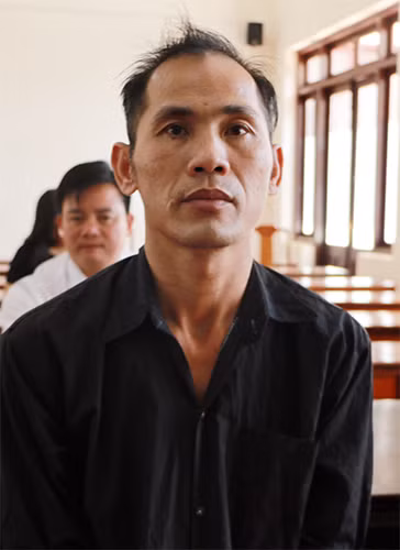 Bị cáo Hưng tại phiên tòa.