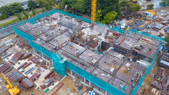 Tiến độ thi công dự án Luxgarden.