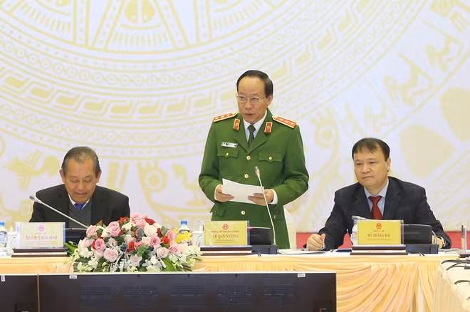 Thứ trưởng Lê Quý Vương phát biểu tại Hội nghị.