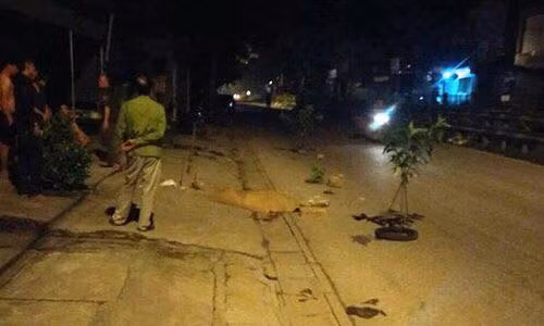 Hiện trường vụ việc.