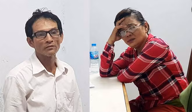 Vợ chồng nghi can Dũng và Oanh.
