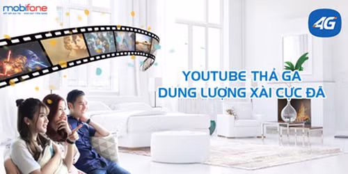 Xem phim thỏa thích với dịch vụ video data trên nền tảng công nghệ 4G của MobiFone.
