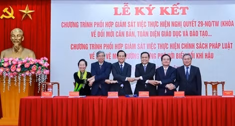 Tăng cường công tác phối hợp giám sát trong lĩnh vực giáo dục đào tạo và bảo vệ môi trường