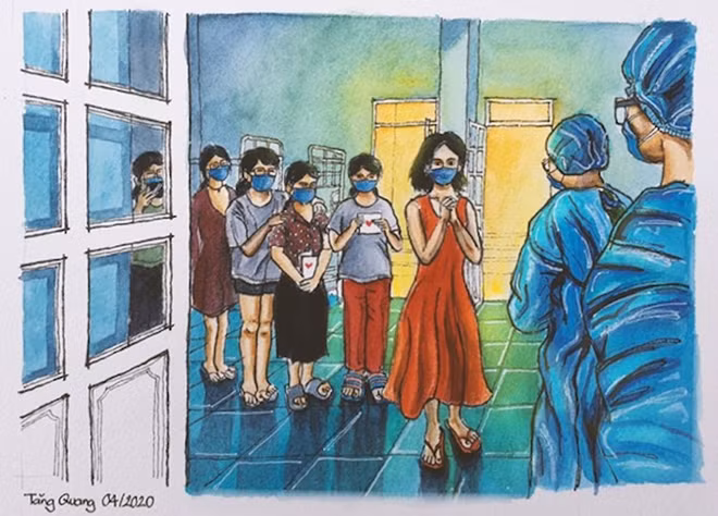 Một bức ký họa trong cuốn sách.