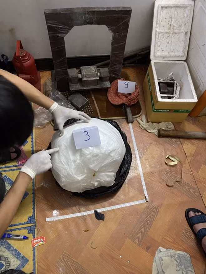 Loại bột lạ mà Tuấn dùng để pha trộn vào ma túy nguyên chất.