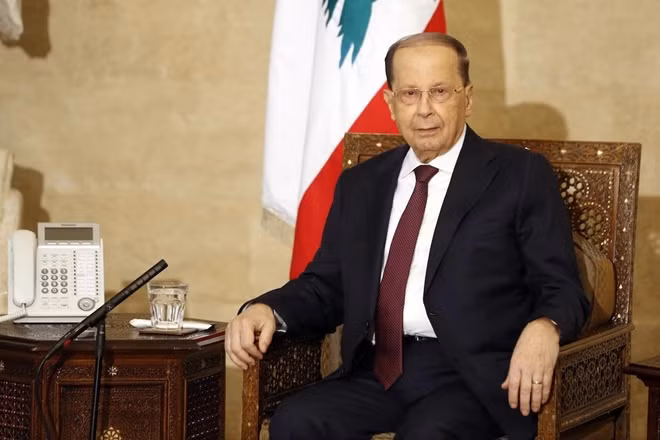 Tổng thống Lebanon Michel Aoun. Ảnh: ITN