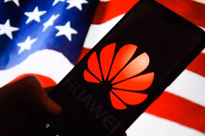 Huawei gặp khó vì căng thẳng Mỹ-Trung. Ảnh minh hoạ