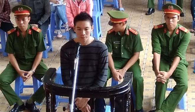 Bị cáo tại phiên tòa.