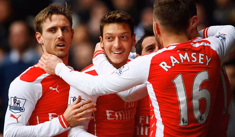 Ozil là người mở tỷ số. Ảnh: Premierleague. Ozil là người mở tỷ số. Ảnh: Premierleague.