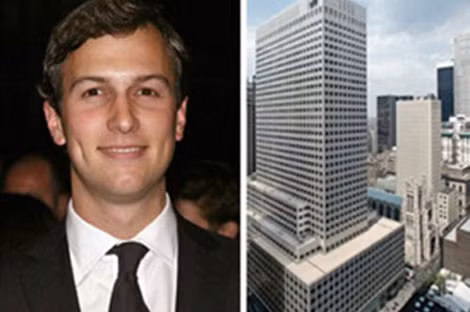 Tòa nhà chọc trời trên phố số 5 ở New York do con rể ứng viên D. Trump sở hữu. Tòa nhà chọc trời trên phố số 5 ở New York do con rể ứng viên D. Trump sở hữu.