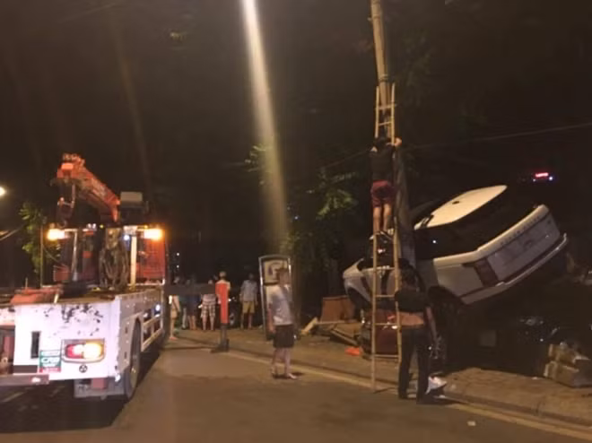 Cận cảnh hiện trường vụ tai nạn.