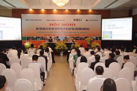 Một số hình ảnh tại Hội nghị xúc tiến đầu tư kết nối thương mại và du lịch tỉnh Lâm Đồng 2015..
