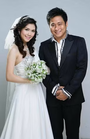 Minh Tiệp trong ngày cưới.