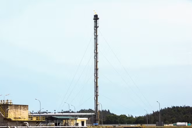 Cột flare, nơi đốt khí thừa