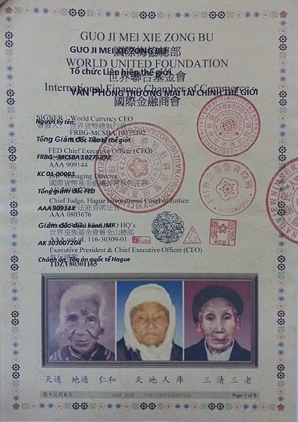 Những văn bản, giấy tờ chứng minh “kho báu Hoa mai hội” được Trần Văn Một tạo dựng để lừa đảo. Những văn bản, giấy tờ chứng minh “kho báu Hoa mai hội” được Trần Văn Một tạo dựng để lừa đảo.