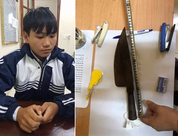 Giàng Seo Nhà và công cụ gây án.