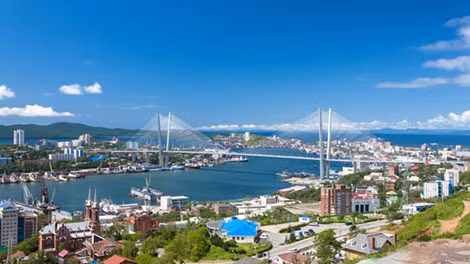 Một góc thành phố cảng Vladivostok, cửa ngõ châu Á của nước Nga.
