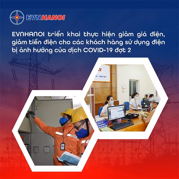 EVNHANOI sẽ thực hiện giảm giá điện và giảm tiền điện cho khách hàng trong 3 tháng tại các kỳ hóa đơn tháng 10, 11 và 12 năm 2020.