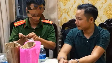 Lê Thái Phong thời điểm bị bắt giữ.