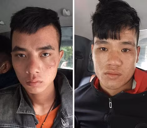 Hai đối tượng Sìn Văn Bằng và Lò Văn Thuận.