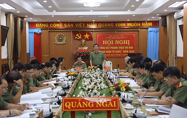 Đại diện Công an các tỉnh trong Cụm thi đua số 7 dự Hội nghị.