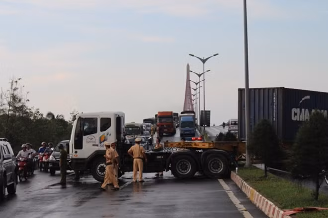 Hiện trường vụ tai nạn.