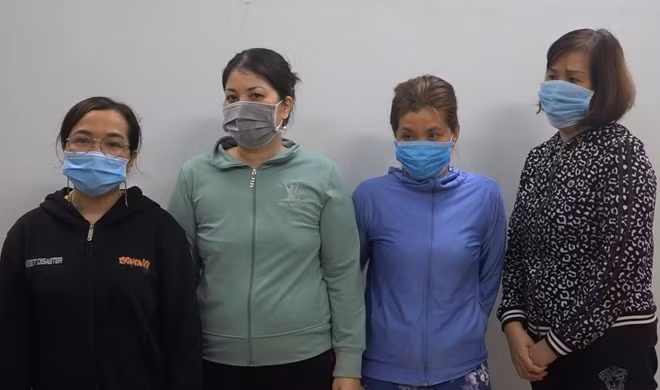 Các đối tượng bị bắt. Ảnh: Công an tỉnh Bình Định