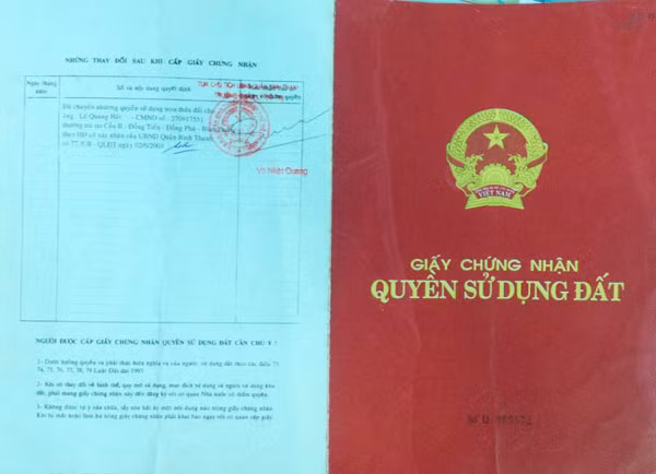 “Sổ đỏ” do vợ chồng Châu Thị Minh Thảo làm giả.