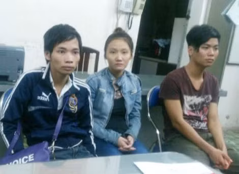 Ba đối tượng trong đường dây lừa đảo.