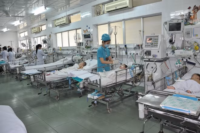 Khoa Hồi sức tích cực Bệnh viện Nhi Đồng 1 nơi bệnh nhi đang được chăm sóc tích cực( Ảnh minh hoạ).